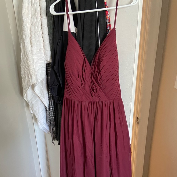 Azazie Gracie Bridesmaid Dress in Cabernet - Picture 6 of 12